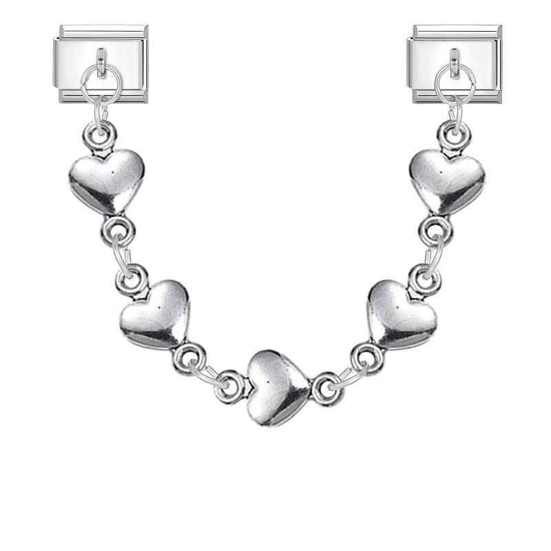 Silver Hearts Chain
