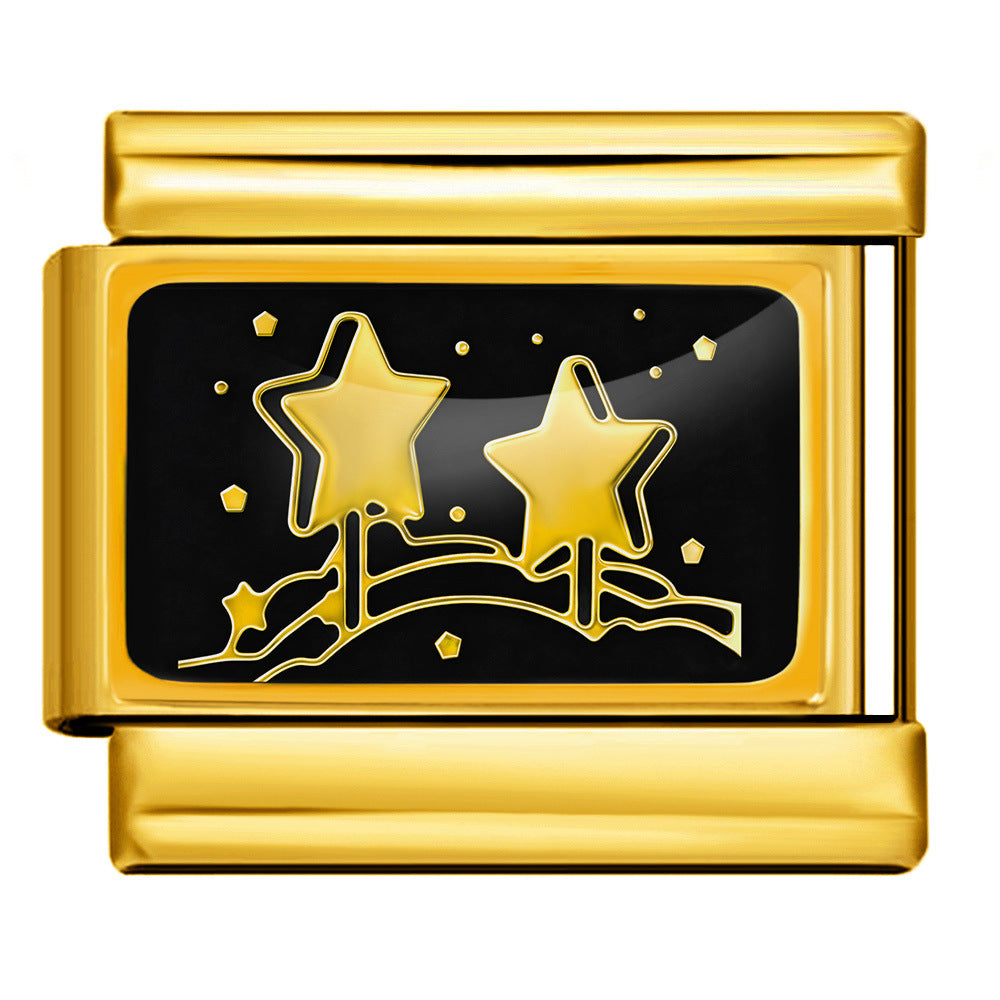 Two Stars on Hill, Gold