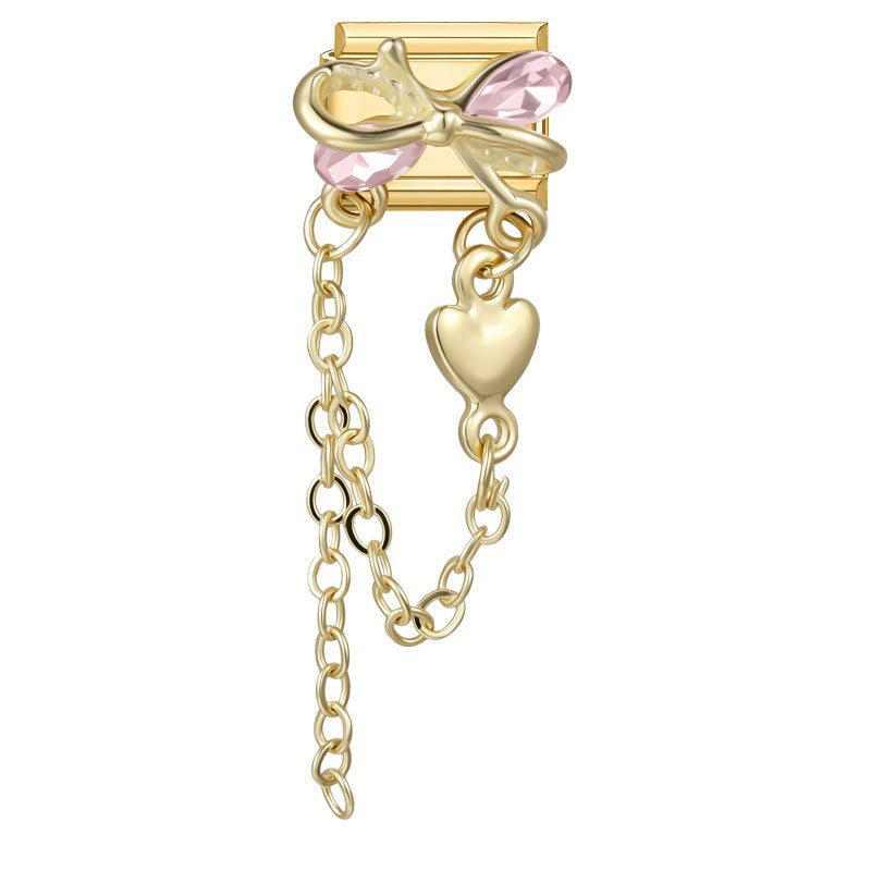 Pink Bow Chain