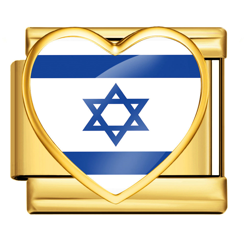 Israel Flag, Gold