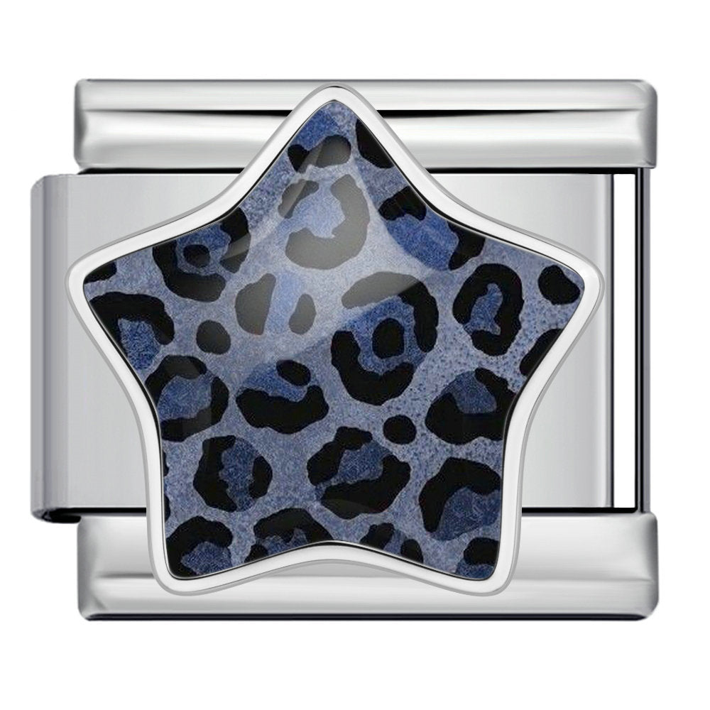 Silver Navy Leopard