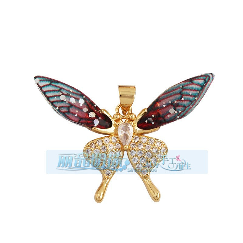 Crystal Wing Butterfly Hot Pink