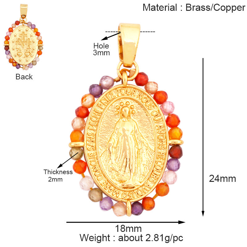 Beaded Miraculous Medal