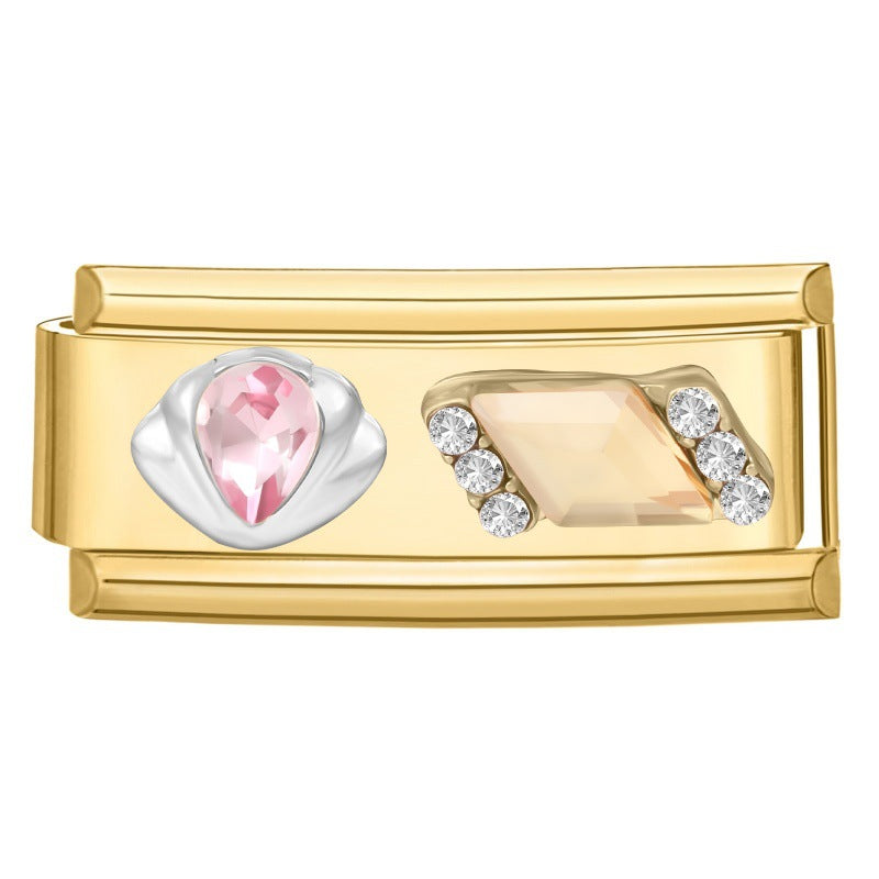 Pink Gem and Champagne Gem