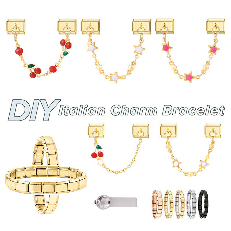 Star and Cherry Chain Charms