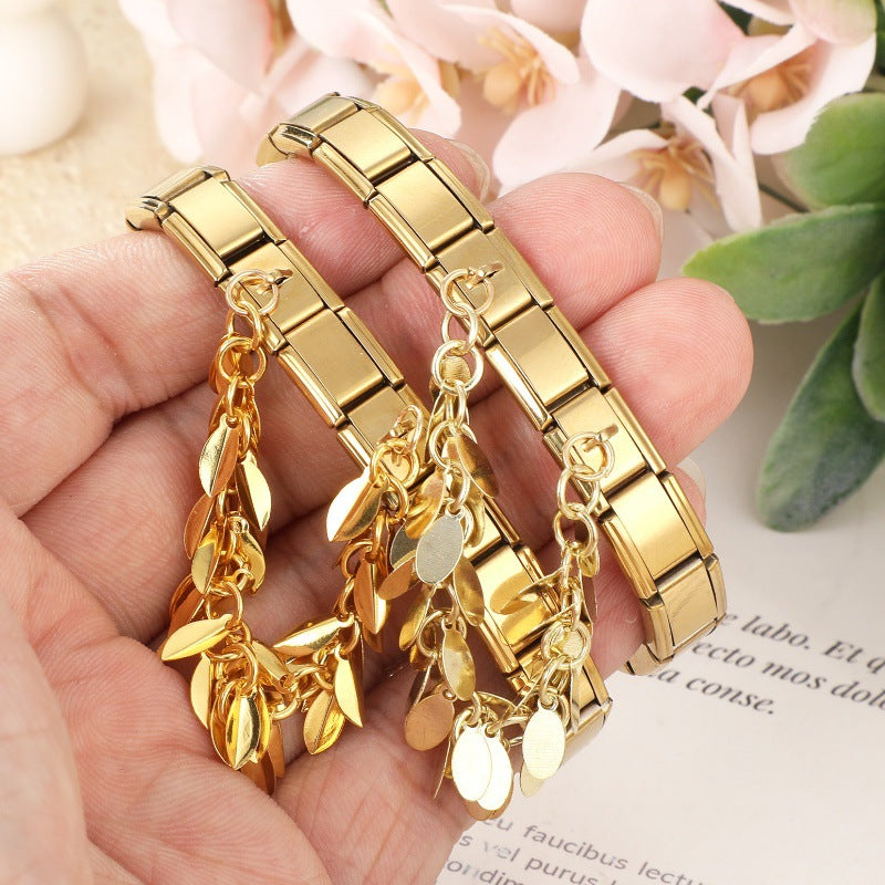 Gold Double Chain Charms
