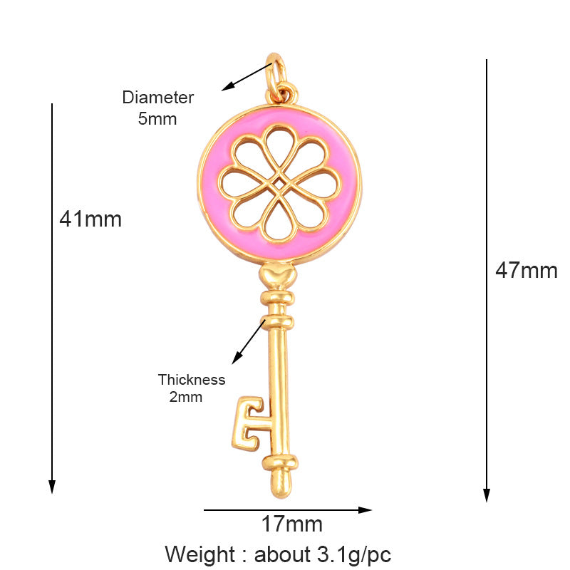 Flower Key Pink