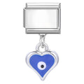Blue Evil Eye Heart