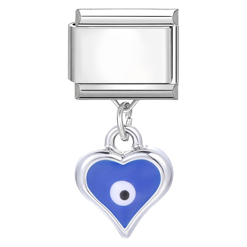 Blue Evil Eye Heart