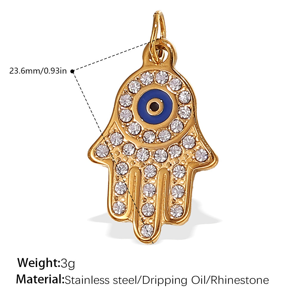 White Crystal Hamsa