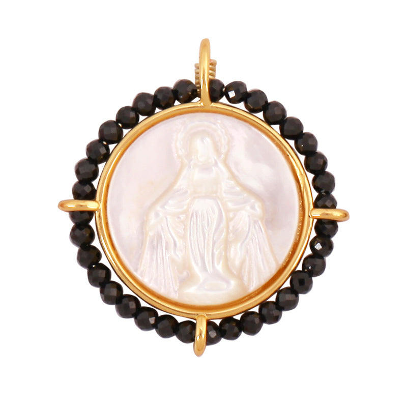 Shell Mary Round Black