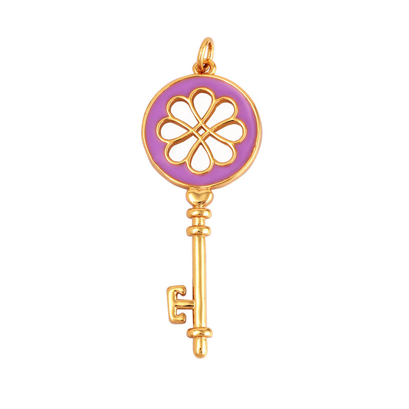 Flower Key Purple