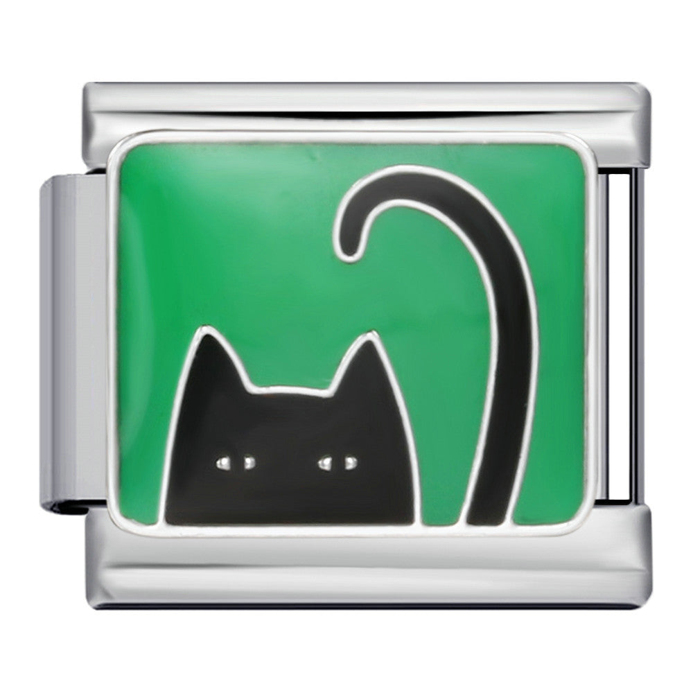 Black Cat with Tail