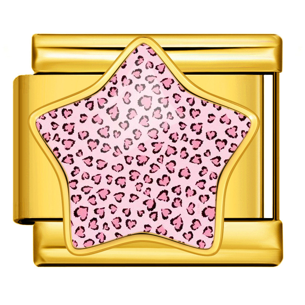 Gold Baby Pink Leopard