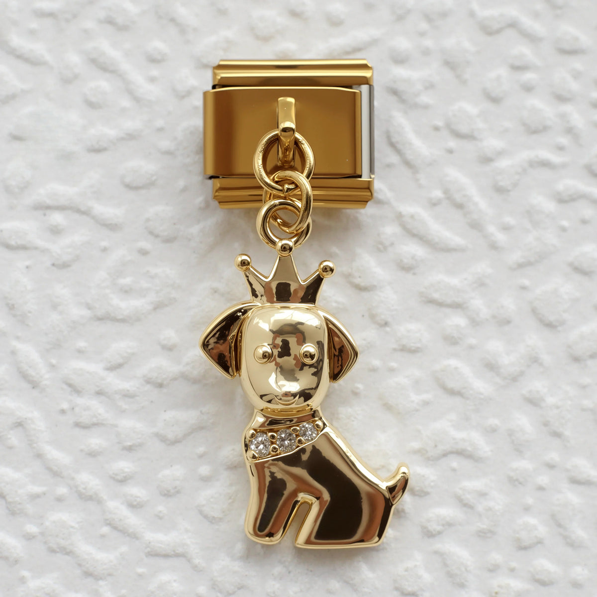 Gold Dangle Charms, Dolphin, Puppy and Sun