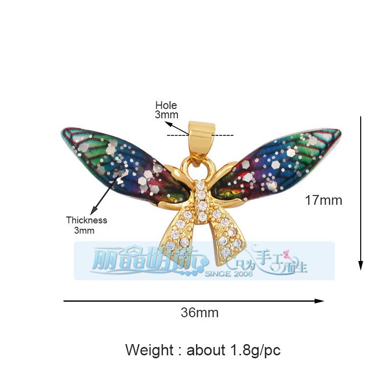Bow Tail Butterfly Rainbow