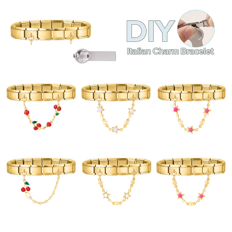 Star and Cherry Chain Charms