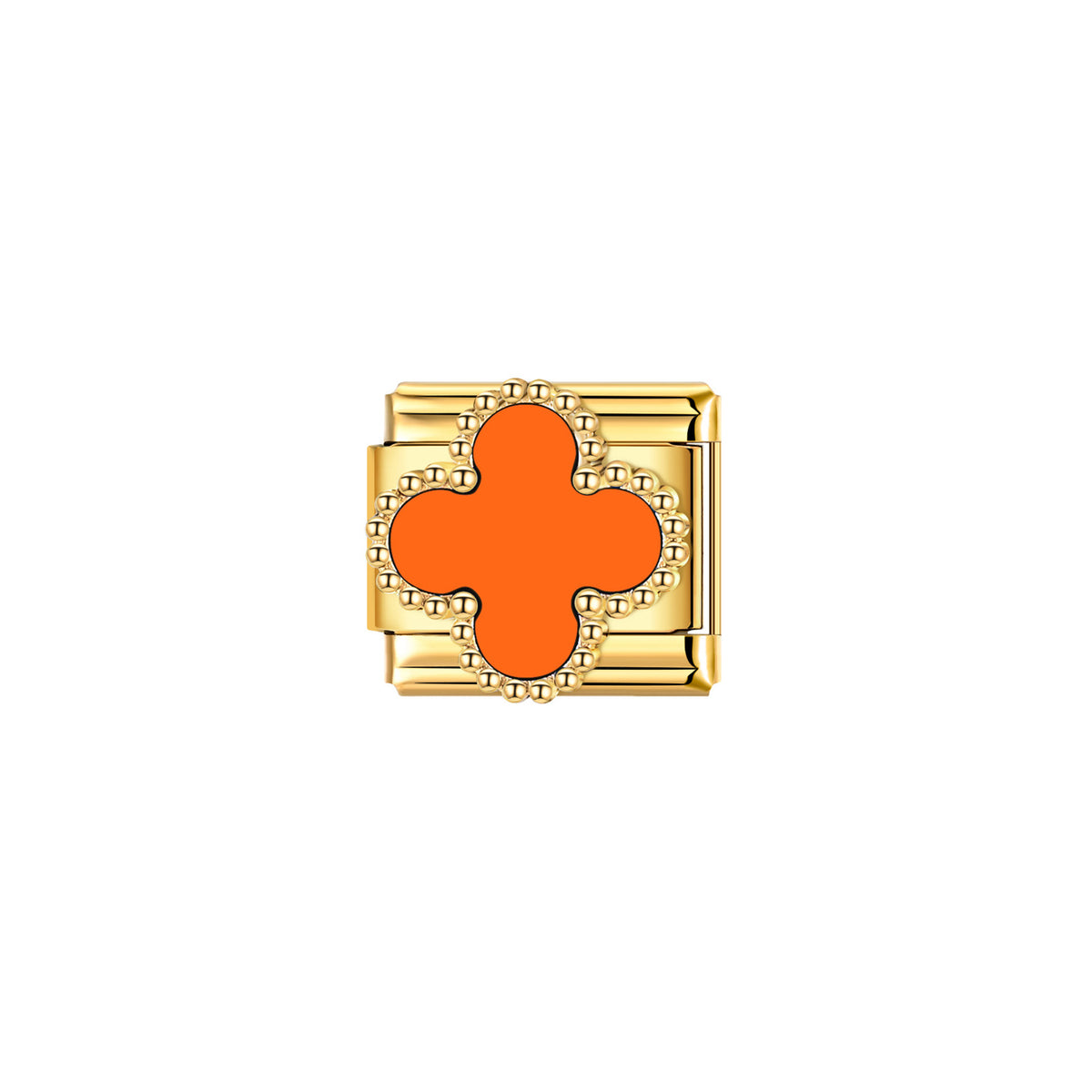 Gold Clover Enamel Charms, Colour Range