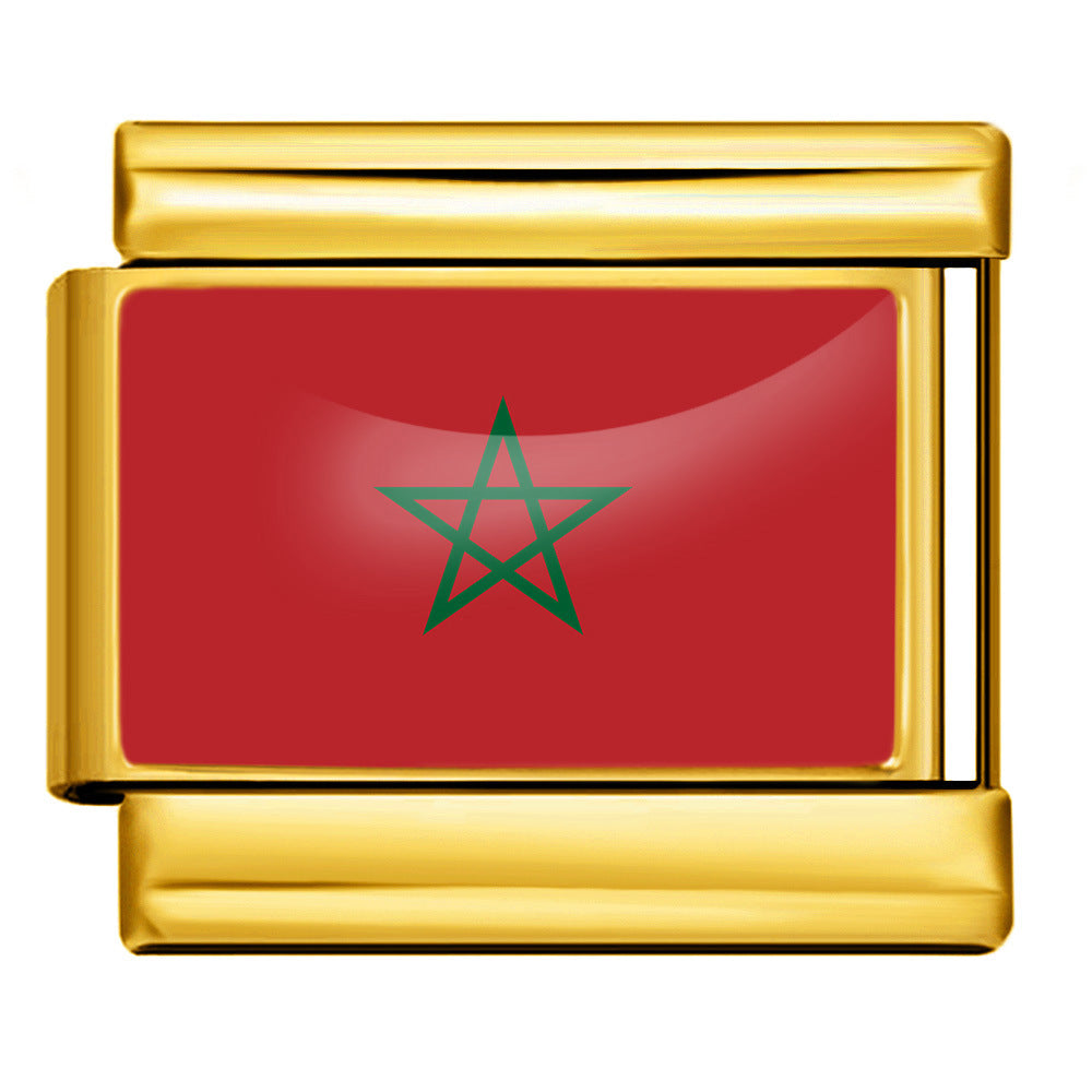 Morocco Flag, Gold