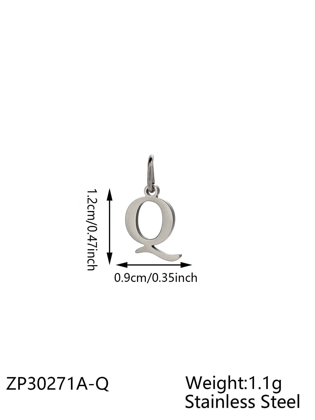 Silver Letter Q