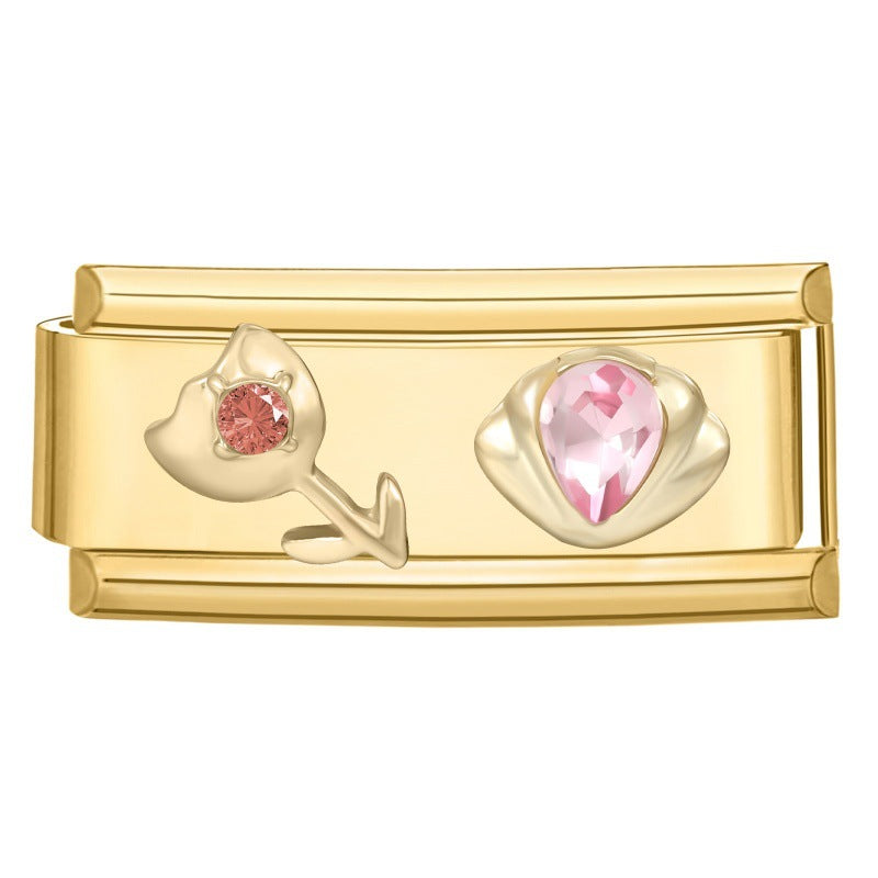 Pink Tulip and Gem