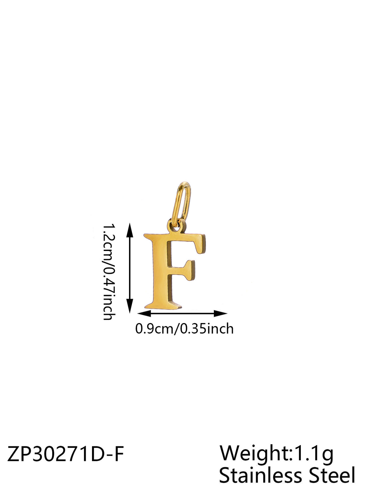 Gold Letter F