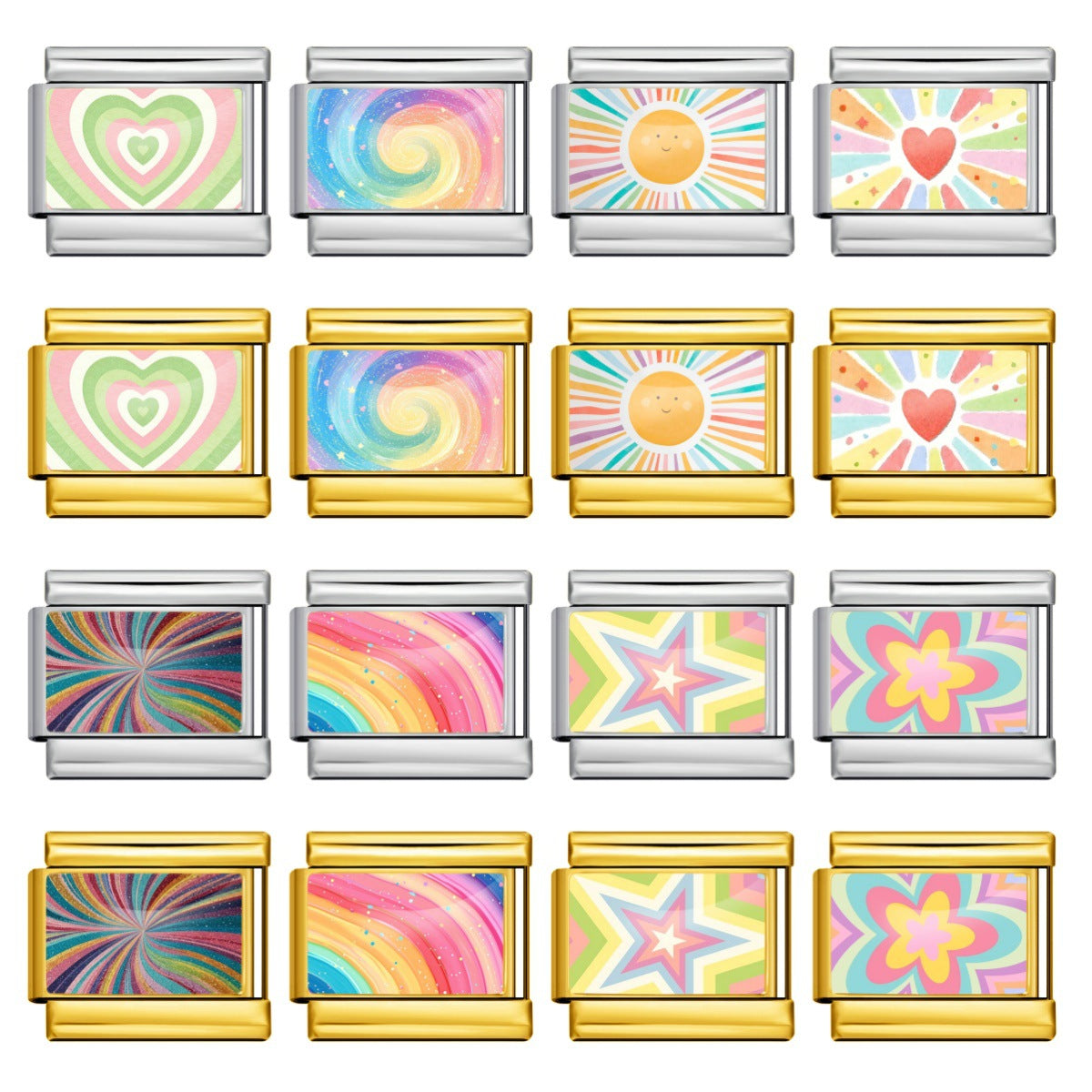 Pastel Pattern Charms