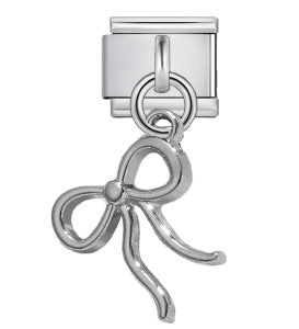 Silver Ribbon Bow