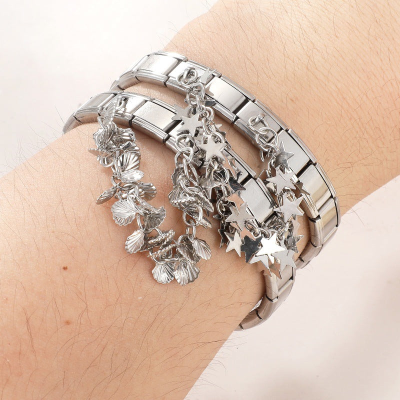 Silver Double Chain Charms
