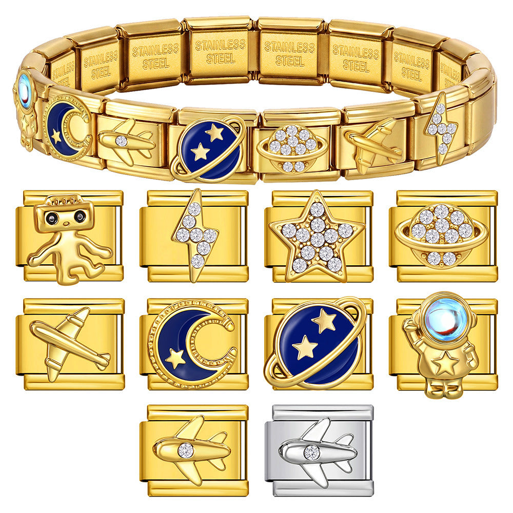 Space Charms, Planets, Stars and Astronaut