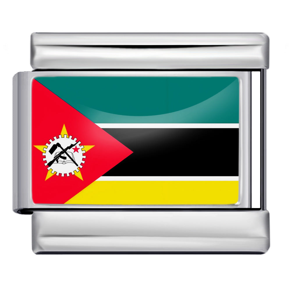 Mozambique Flag, Silver