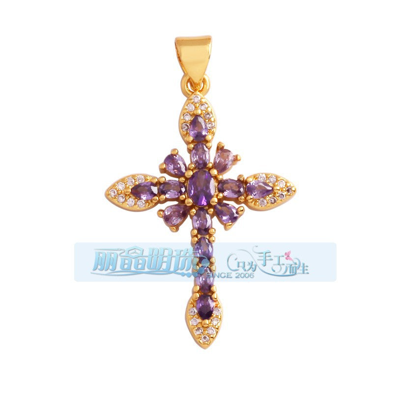 Flower Cross Lavender