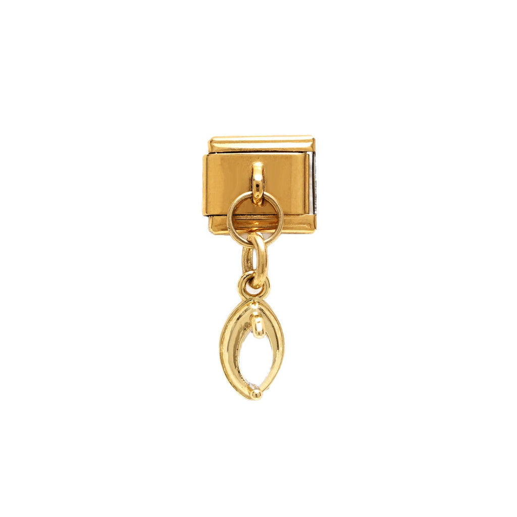 Gold Crystal Dangle Charms