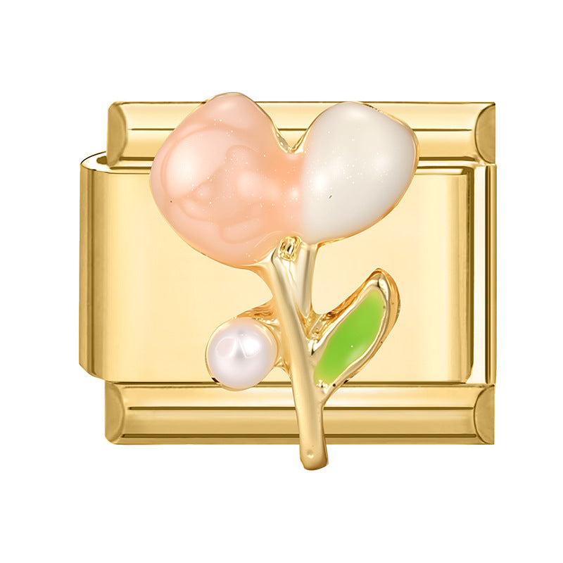 Pink Tulip with Pearl