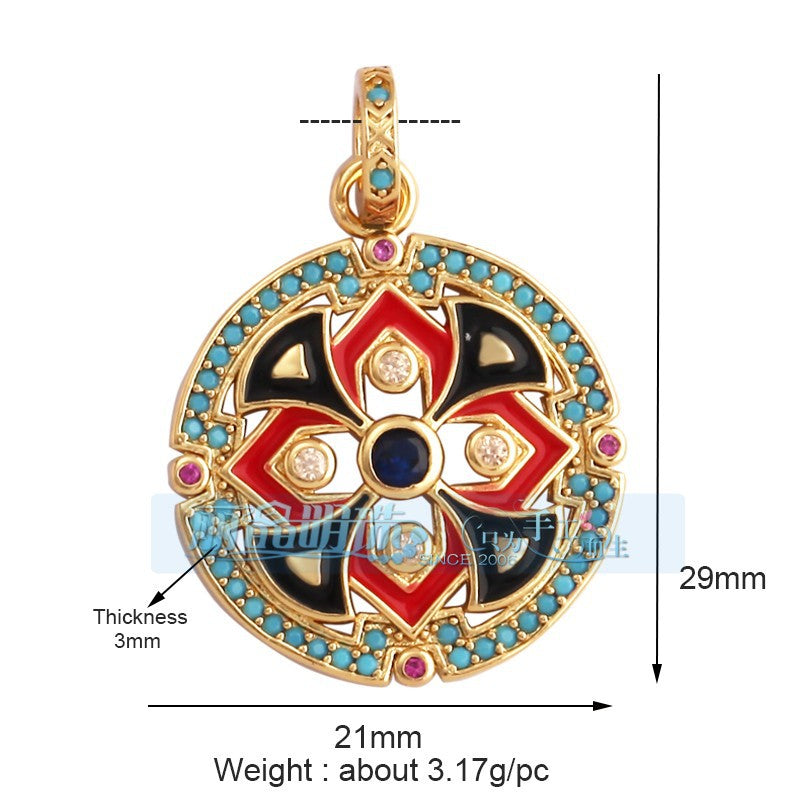 Gold Crystal Pendants, Stars, Moons and Suns