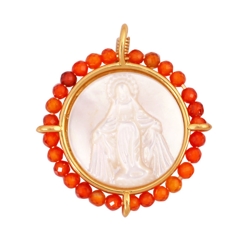 Shell Mary Round Red