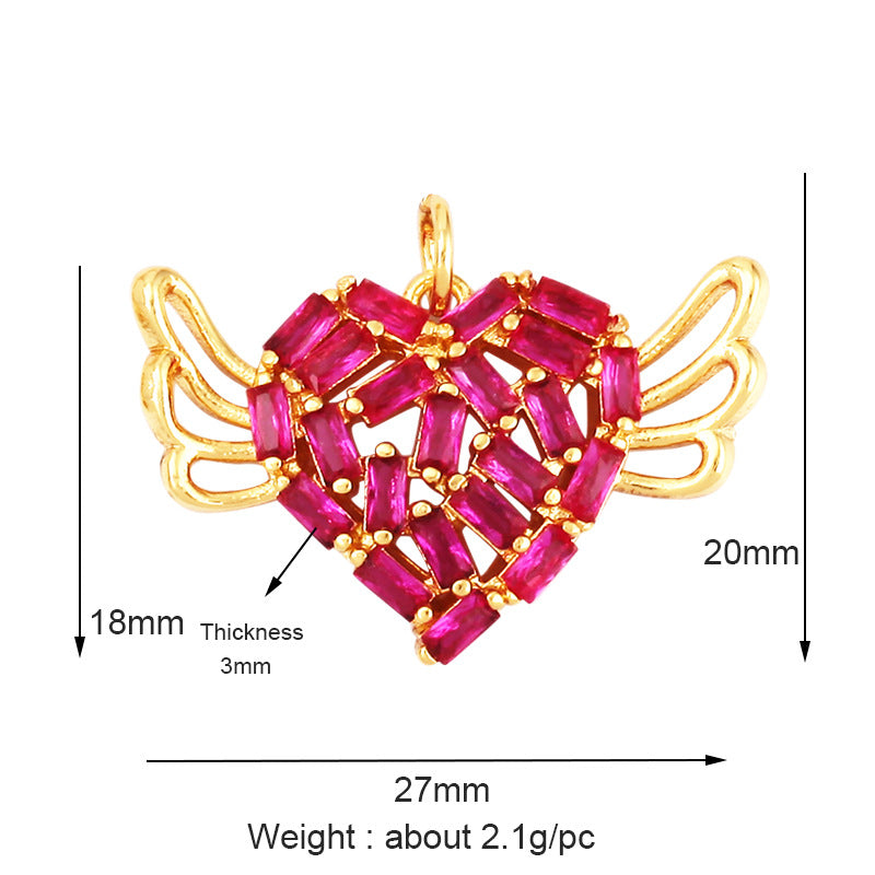 Winged Ruby Heart