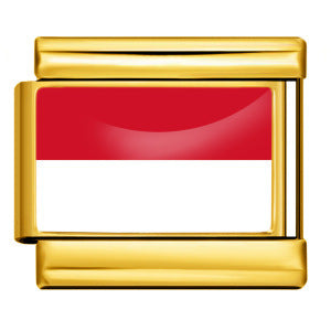 Monaco Flag, Gold