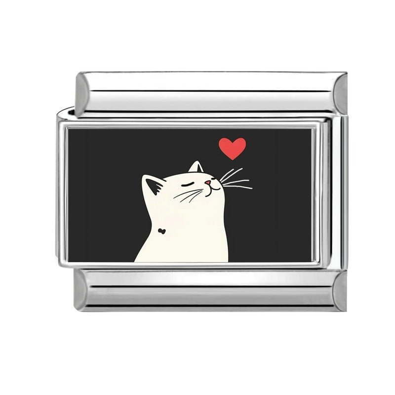 Cat with Red Heart