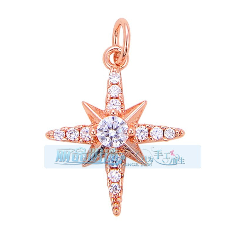Crystal North Star Rose Gold