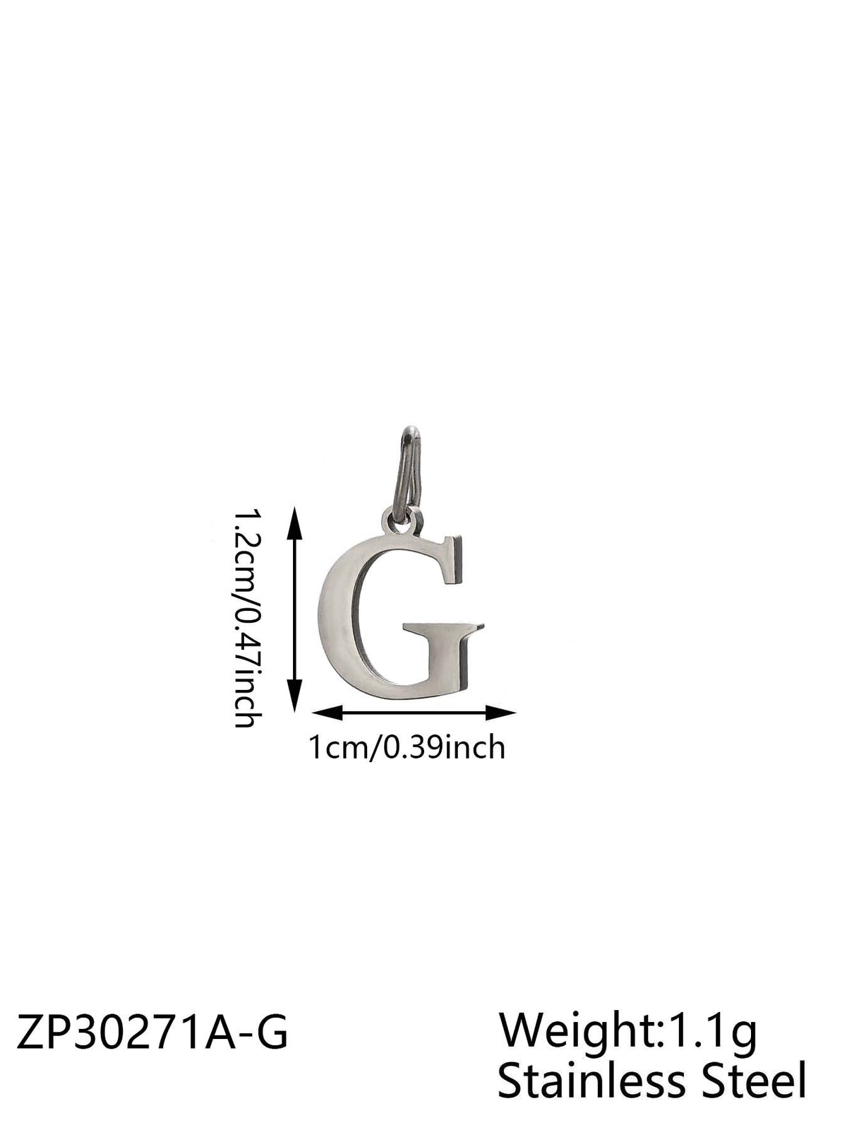 Silver Letter G