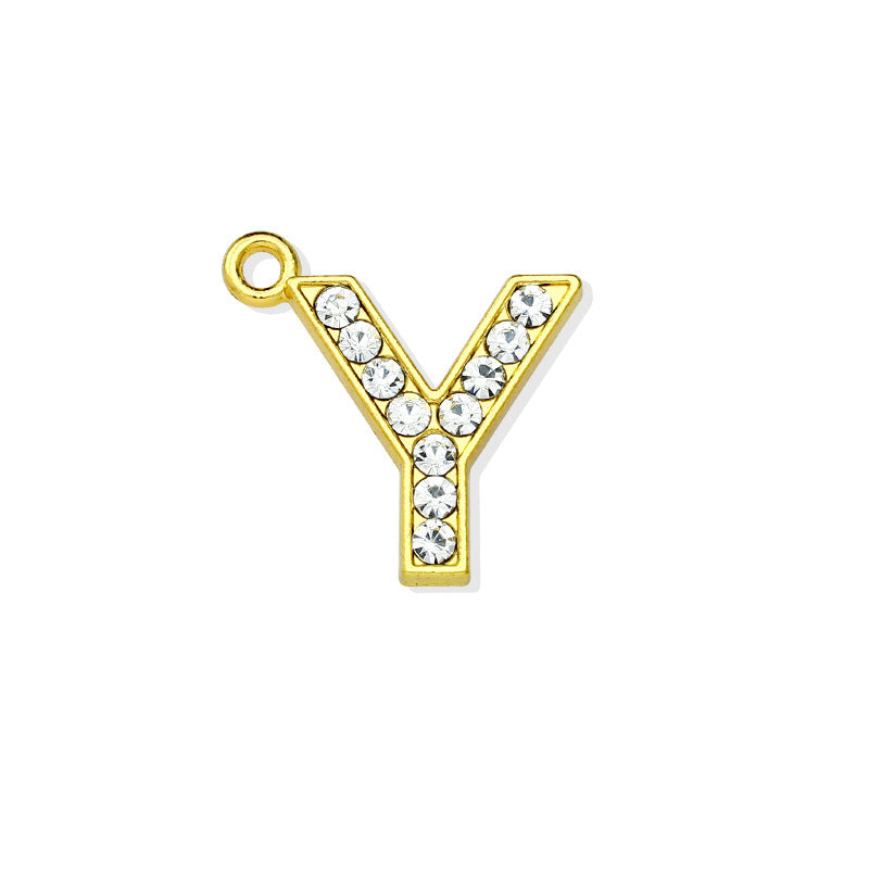 Gold Letter Y