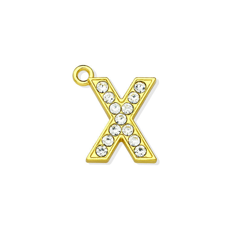 Gold Letter X