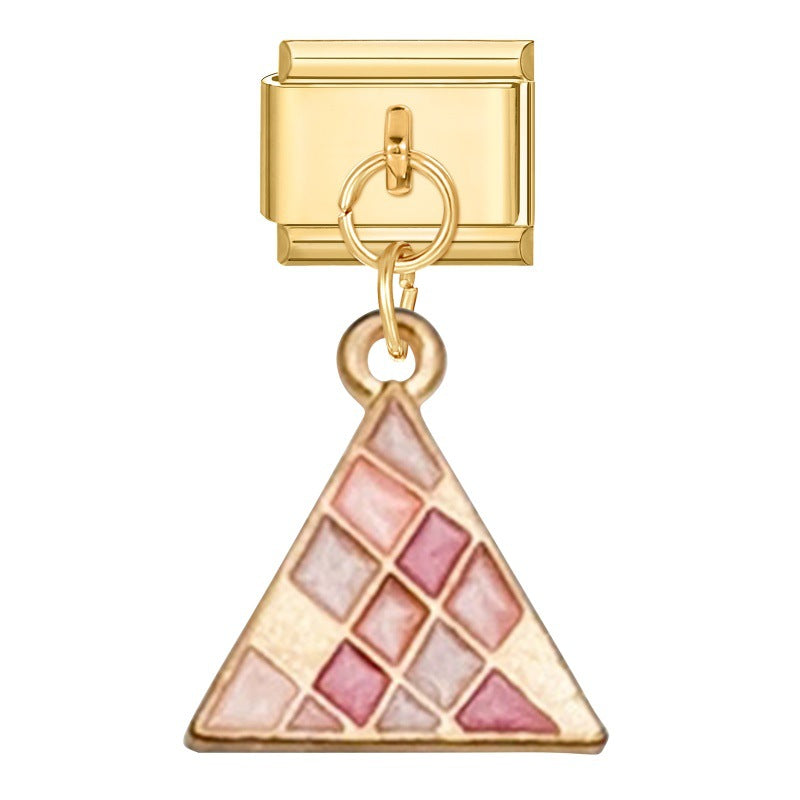 Pink Mosaic Triangle