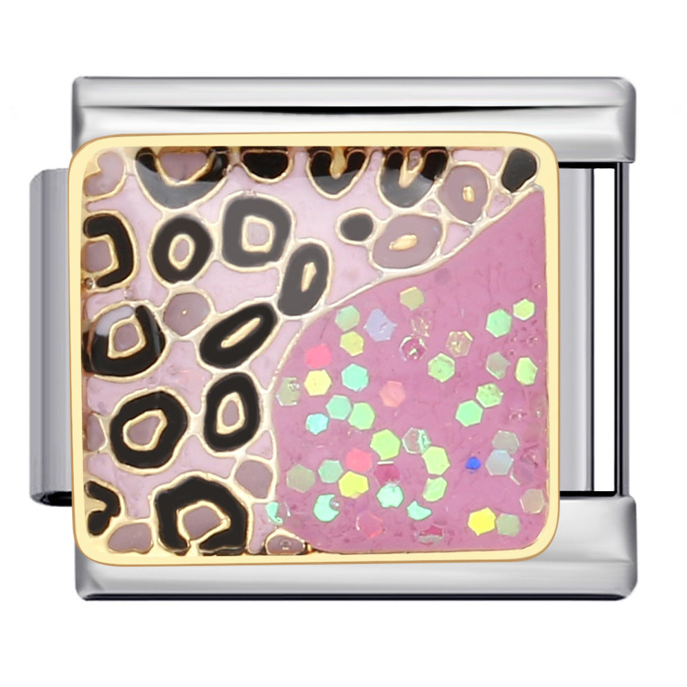 Glitter Leopard Print