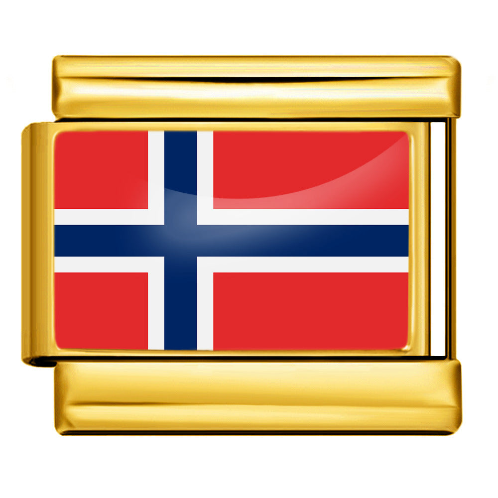 Norway Flag, Gold