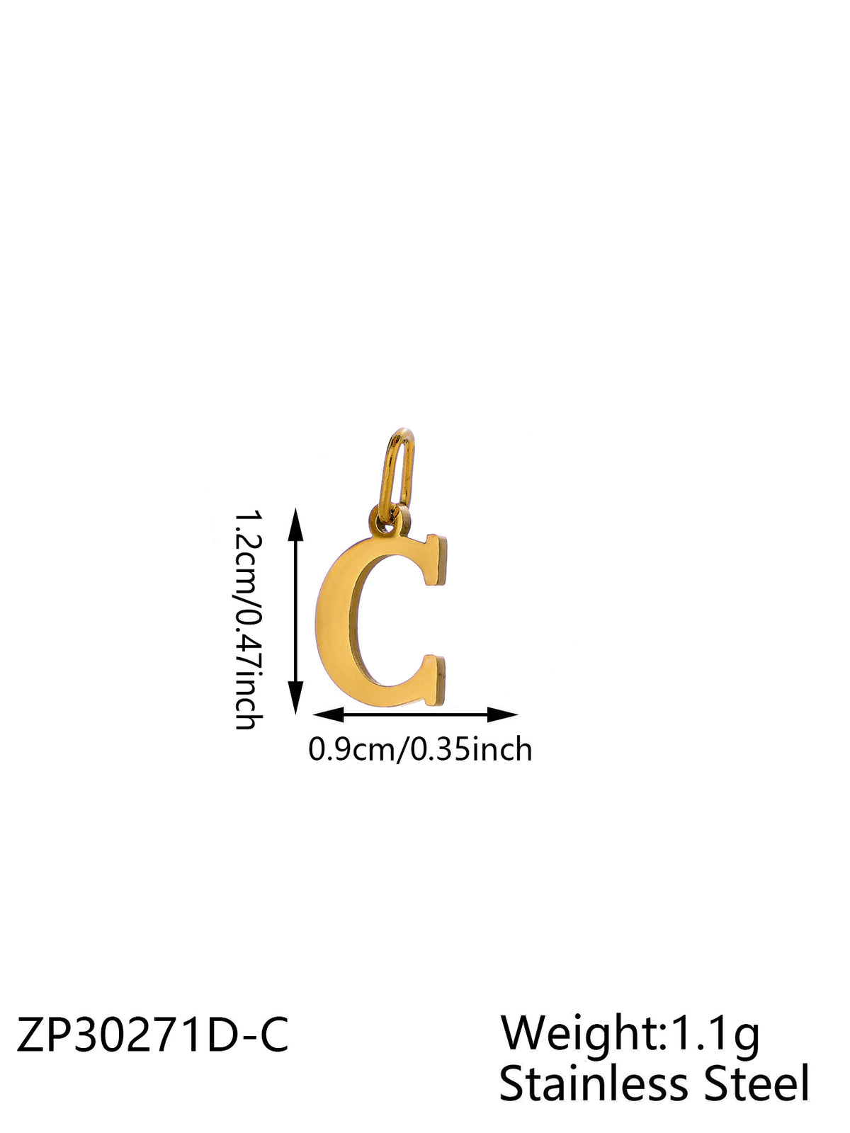 Gold Letter C
