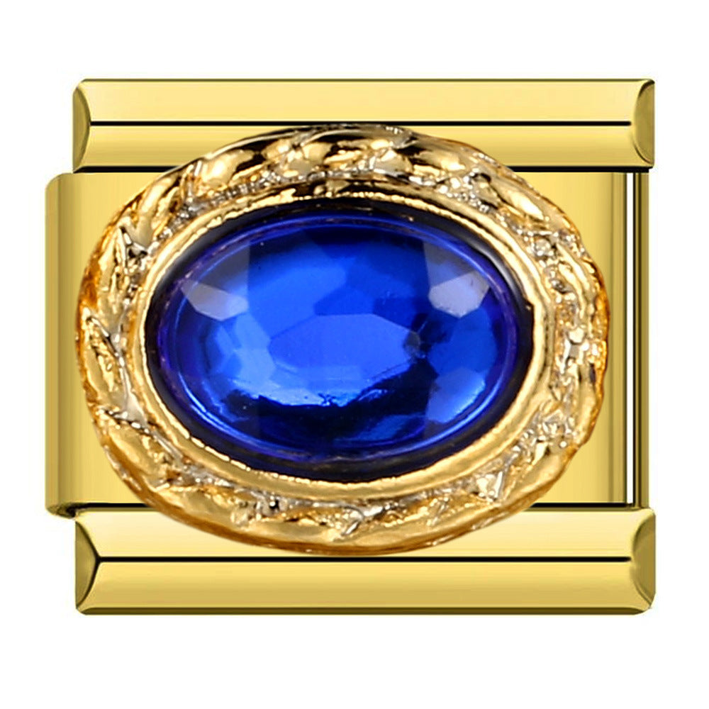 Blue Oval Crystal