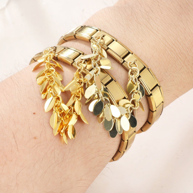 Gold Double Chain Charms
