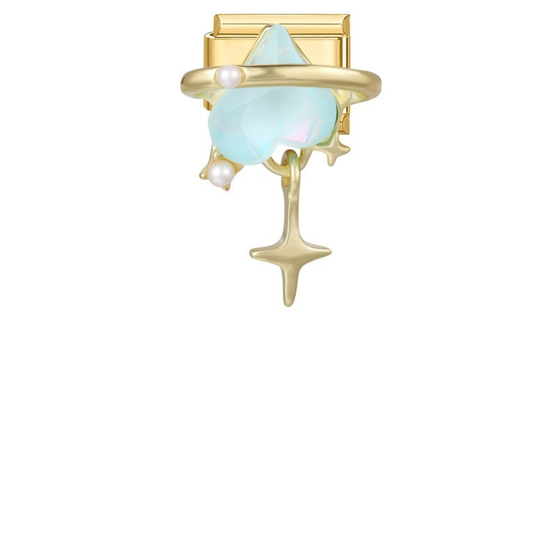 Blue Opal Ring with Star